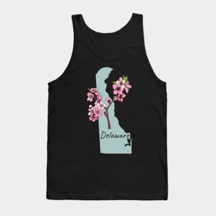 Delaware Flower Peach Blossom Tank Top